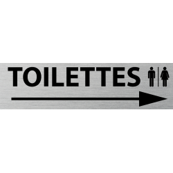 Logo Porte grand format Toilettes