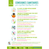 SDHPA33 - Panneau 50x70 PVC 5mm Consignes Sanitaires