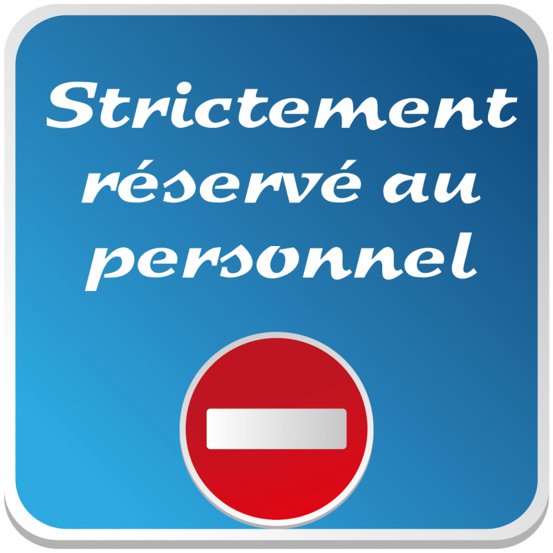 Logo STRICTEMENT RESERVE AU PERSONNEL