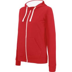 VESTE ZIP CAPUCHE FEMME CONTRAST HOODED