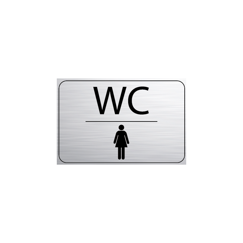 Logo Porte 150 x 100 mm WC Femme