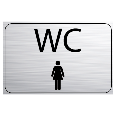 Logo Porte 150 x 100 mm WC Femme