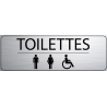 Logo Porte 300 x 100 mm Toilettes H F Handi (PMR)