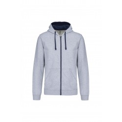 VESTE ZIP CAPUCHE HOMME CONTRAST HOODED