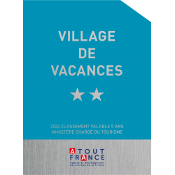 Panonceau à partir de 2022 de Classement Village de Vacances