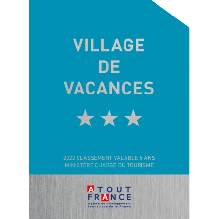 Panonceau à partir de 2022 de Classement Village de Vacances