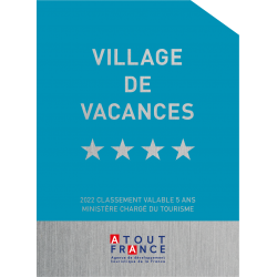 Panonceau à partir de 2022 de Classement Village de Vacances