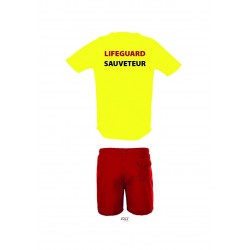 Ensemble Short de bain + Tshirt Lifeguard