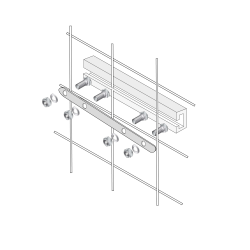 Kit Fixation  Panneaux sur Grillage