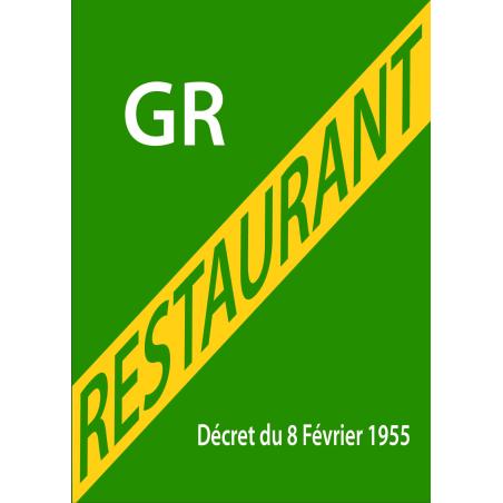 Licence Grand Restaurant Sticker