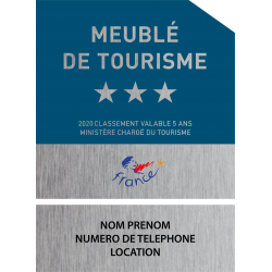 Plaquette Complémentaire Meublé de Tourisme