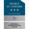 Plaquette Complémentaire Meublé de Tourisme