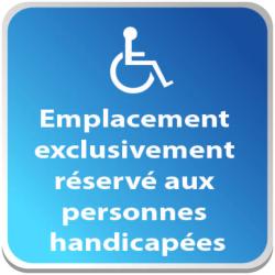 Emplacement reservé Handi...