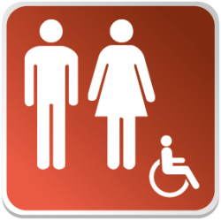 Logo Sanitaire Homme Femme Handicapé Couleur (PMR)