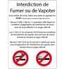 Interdit Fumer ou Vapoter (loi Evin)