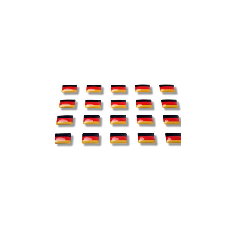 Drapeau Allemagne Doming pour Badge Alu line 38