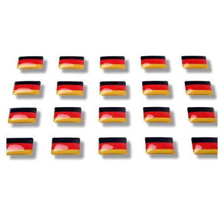 Drapeau Allemagne Doming pour Badge Alu line 38