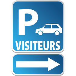 PARKING Visiteurs flêche gauche ou droite