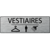 Logo Porte 300 x 100 mm Vestiaire Douche Homme