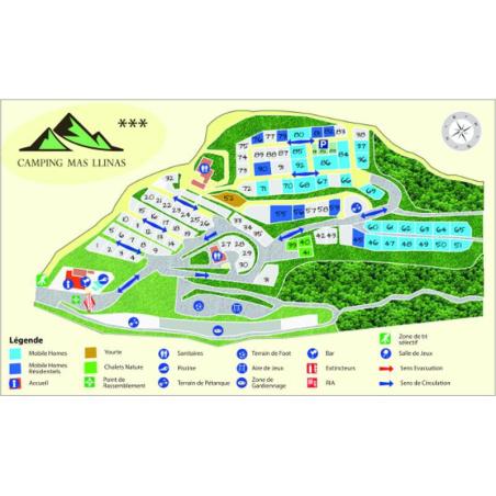 Plan de Camping personnalisé A4 (200x300) sur pvc 5mm