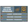 Panneau Laverie 4 langues 700x400