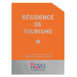 Panonceau à partir de 2022 de Classement Résidence de Tourisme