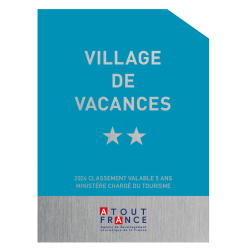 Panonceau à partir de 2022 de Classement Village de Vacances