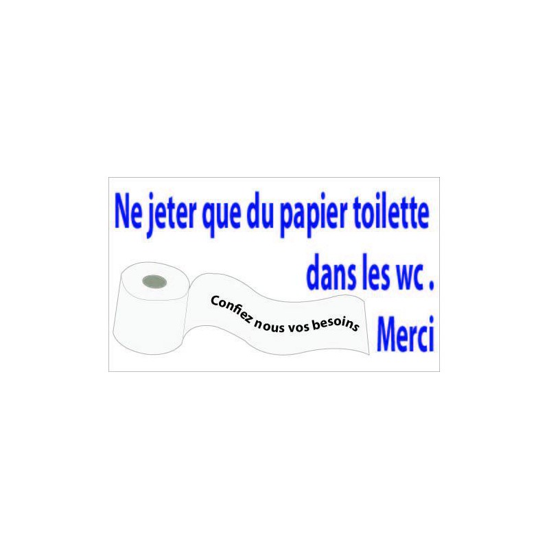 Panneau Papier WC Humour