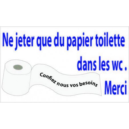 Panneau Papier WC Humour