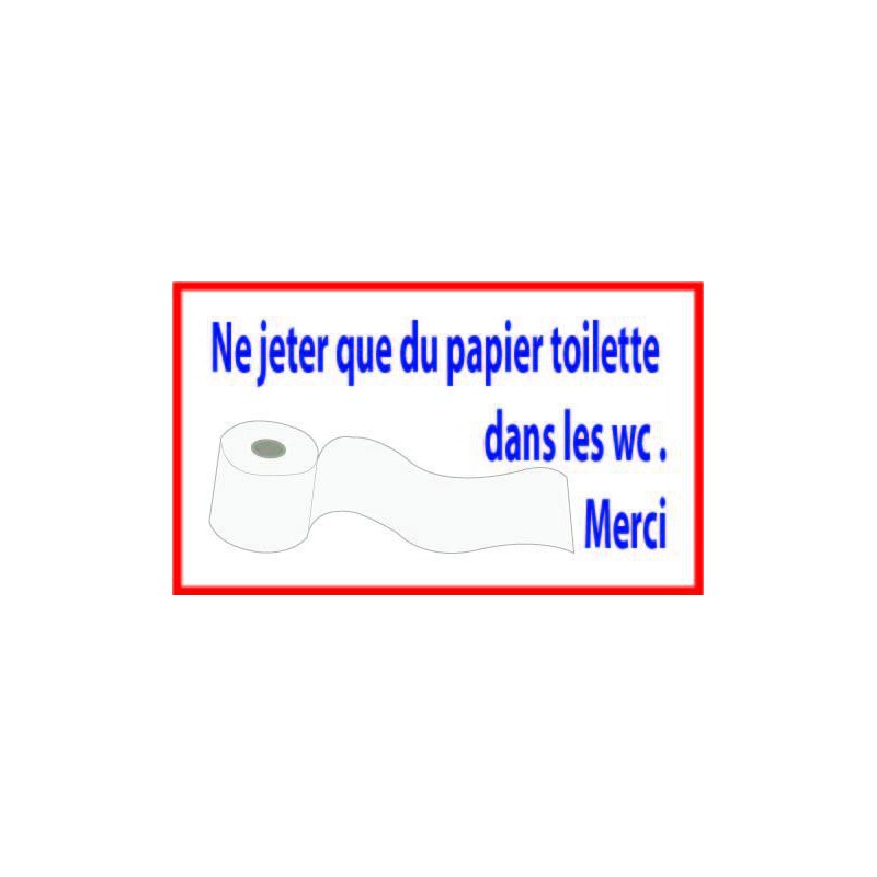 Panneau Papier WC