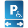 PARKING HANDI avec flèches G & D (PMR)