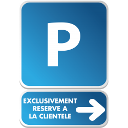 PARKING + flèche exclu...