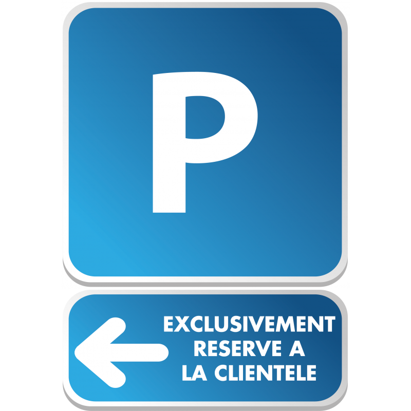 PARKING + flèche exclu clientèle