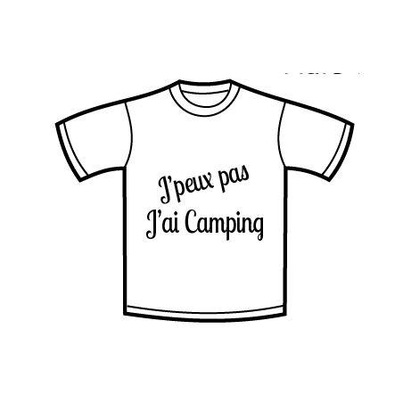 Tshirt Manche Courte J'ai Camping