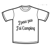 Tshirt Manche Courte J'ai Camping